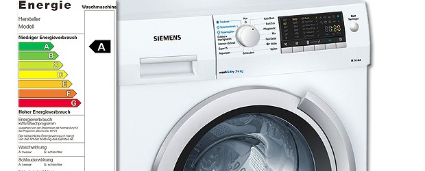 Energie-Effizienzklasse: Waschmaschine Die Label für die Energie-Effizienzklassen dienen dem Verbraucher, in dem sie ihm einen einfachen und immer identisch aufgebauten Vergleich bzgl. der Wirtschaftlichkeit von bestimmten Elektrogeräten liefern. Die Einführung dieser Labels...